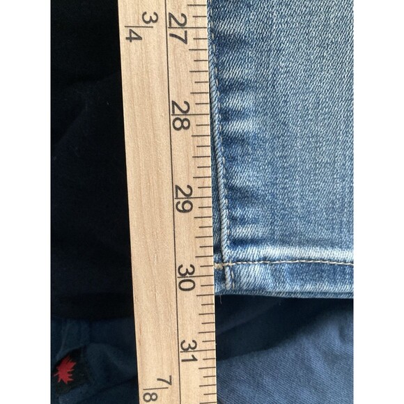 NEW Gap 1969 True Skinny Jeans Distressed 30 Regular Light Blue Denim - Picture 12 of 13